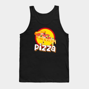 Pizza Cheesy Slice Delicious Tank Top